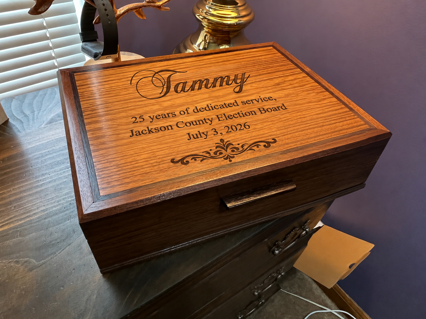 Personalized keepsake box